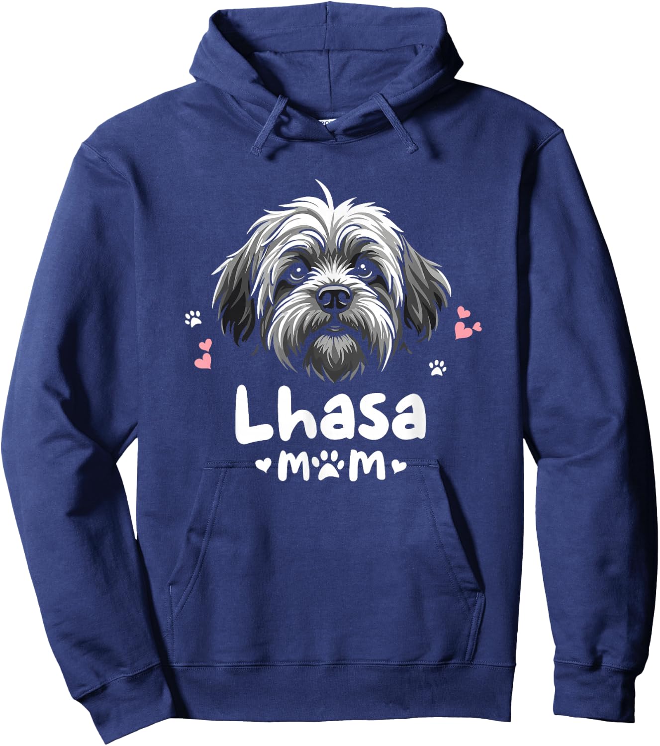 Lhasa Mom Lhasa Apso Dog Hoodie - Hoodie | Navy