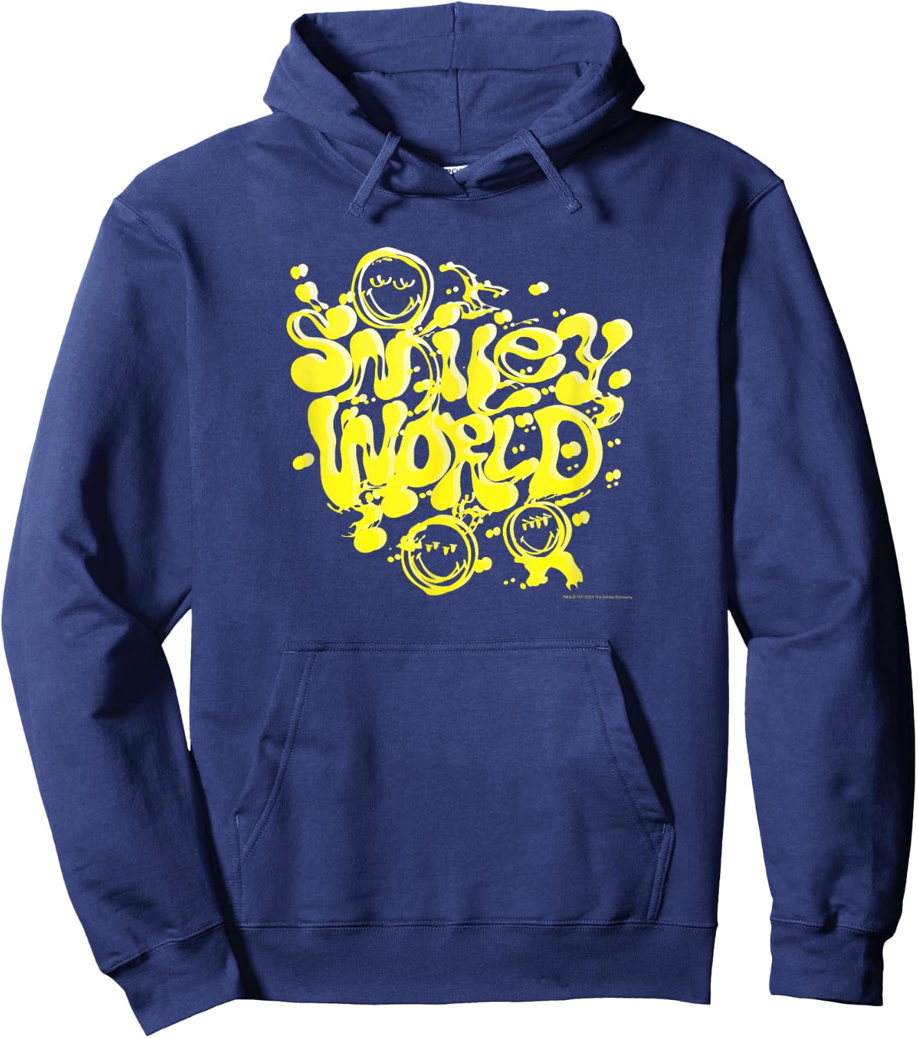 Smileyworld Yellow Hoodie - Hoodie | Navy