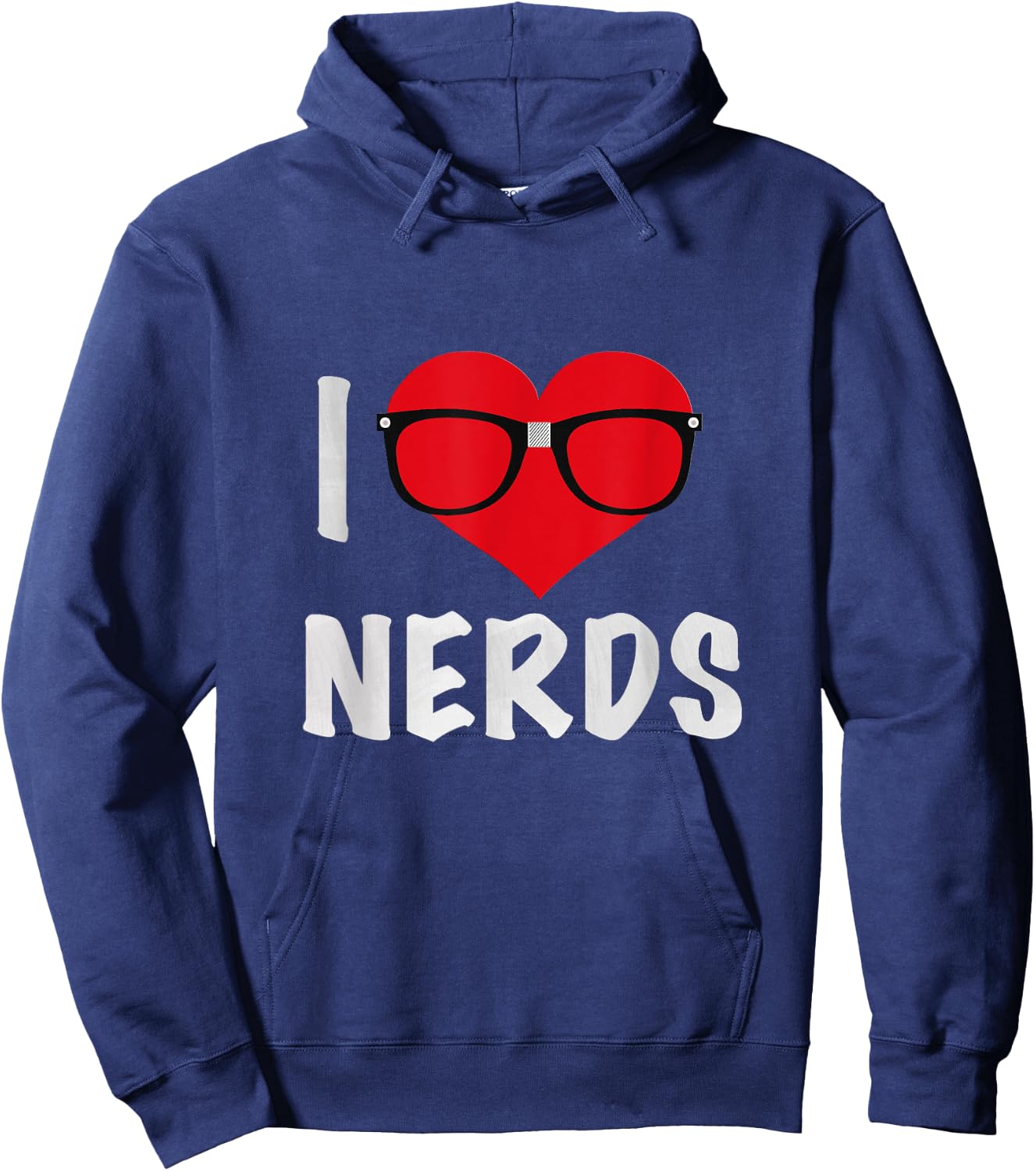 Funny I Love Nerds Hoodie - Hoodie | Navy