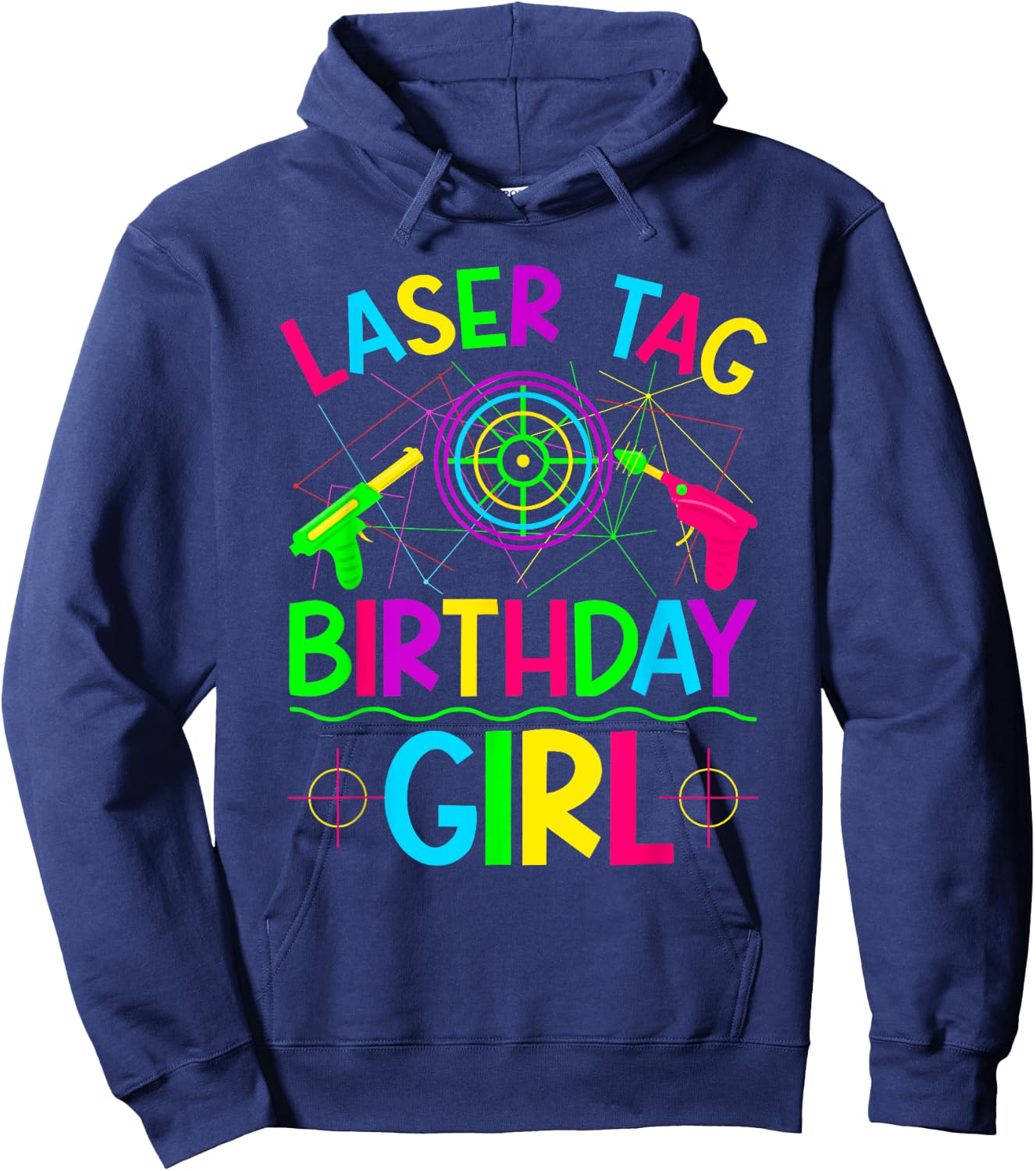 Lasertag Birthday Girl Laser Tag Hoodie - Hoodie | Navy