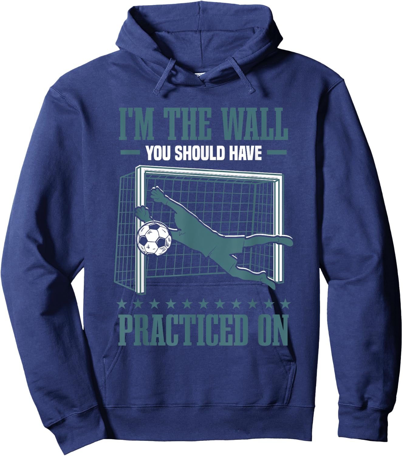 Gloves Goal Soccer Goalie Goalkeeper Hoodie - Hoodie | Navy