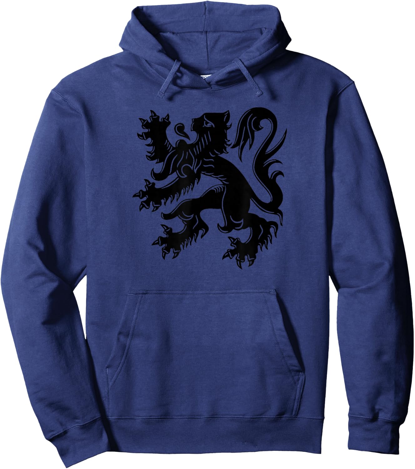 Flanders Belgium Flag Flemish Lion Brussels Hoodie - Hoodie | Navy