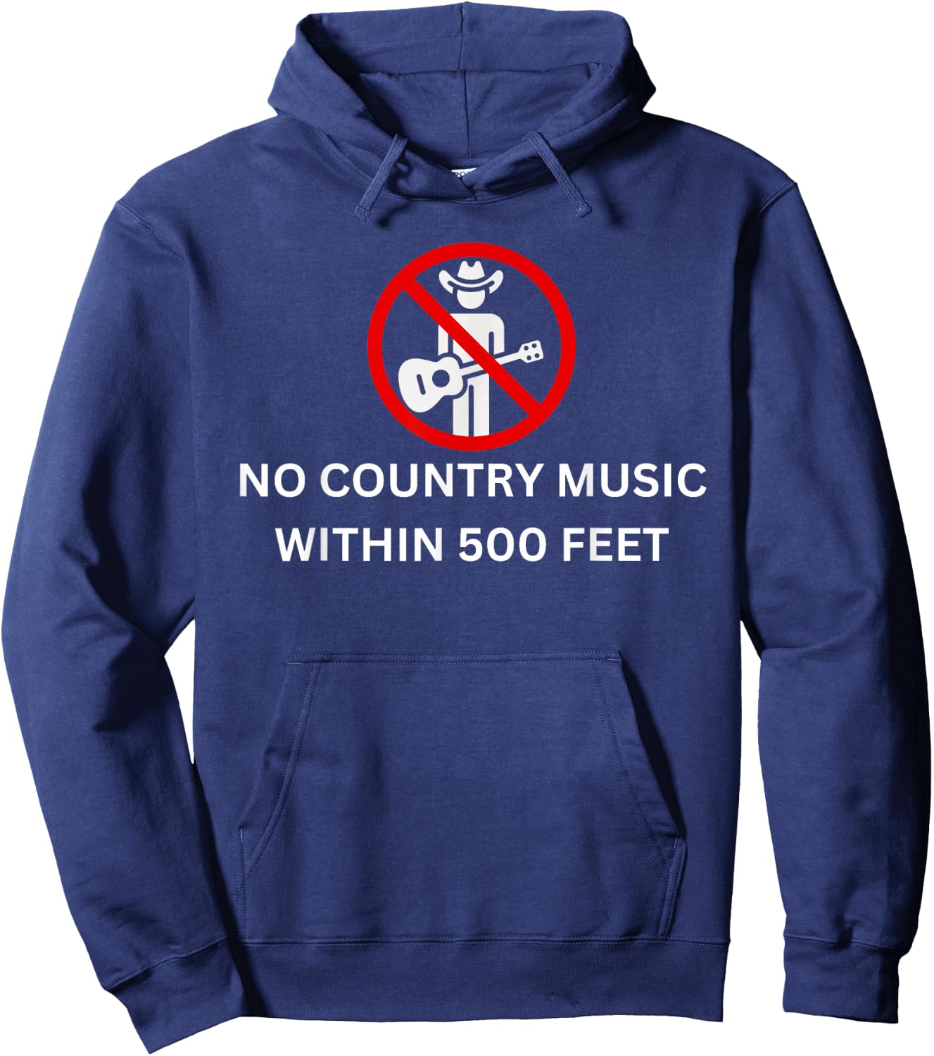 Funny Country Music Sucks I Hate Pop Country Hoodie - Hoodie | Navy