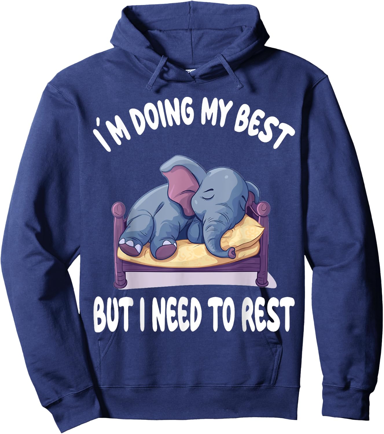 Elephant Official Sleepshirt Pajamas Nightgown Hoodie - Hoodie | Navy