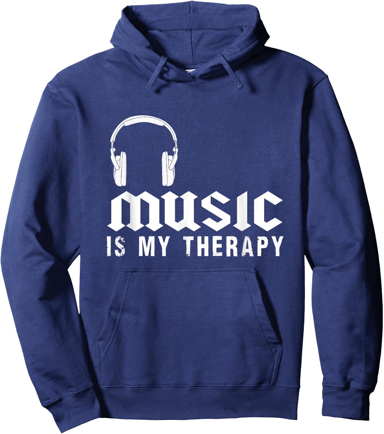 Music Is My Therapy Musician Hoodie - Hoodie | Navy