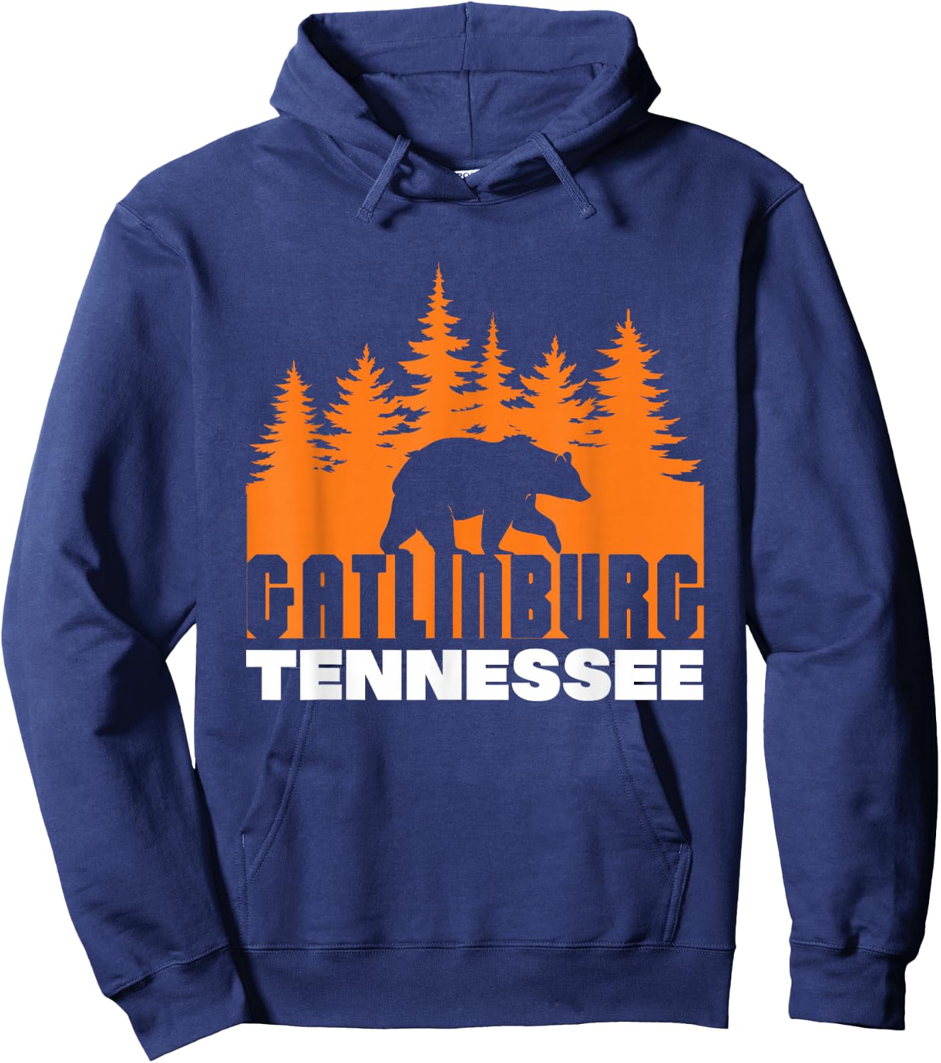 Gatlinburg Tennessee Great Smoky Mountains Bear Hoodie - Hoodie | Navy