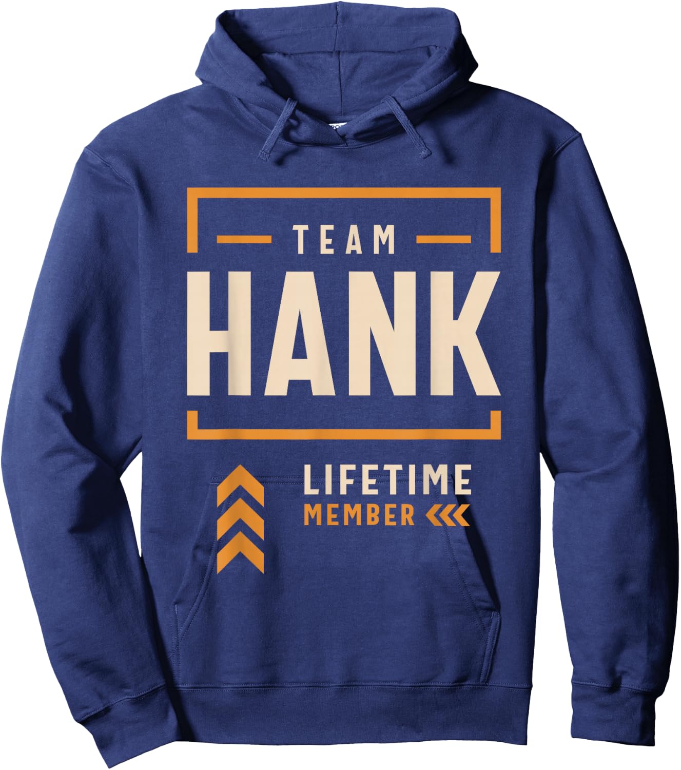Team Hank Lifetime Member Funny Name Hank Hoodie - Hoodie | Navy