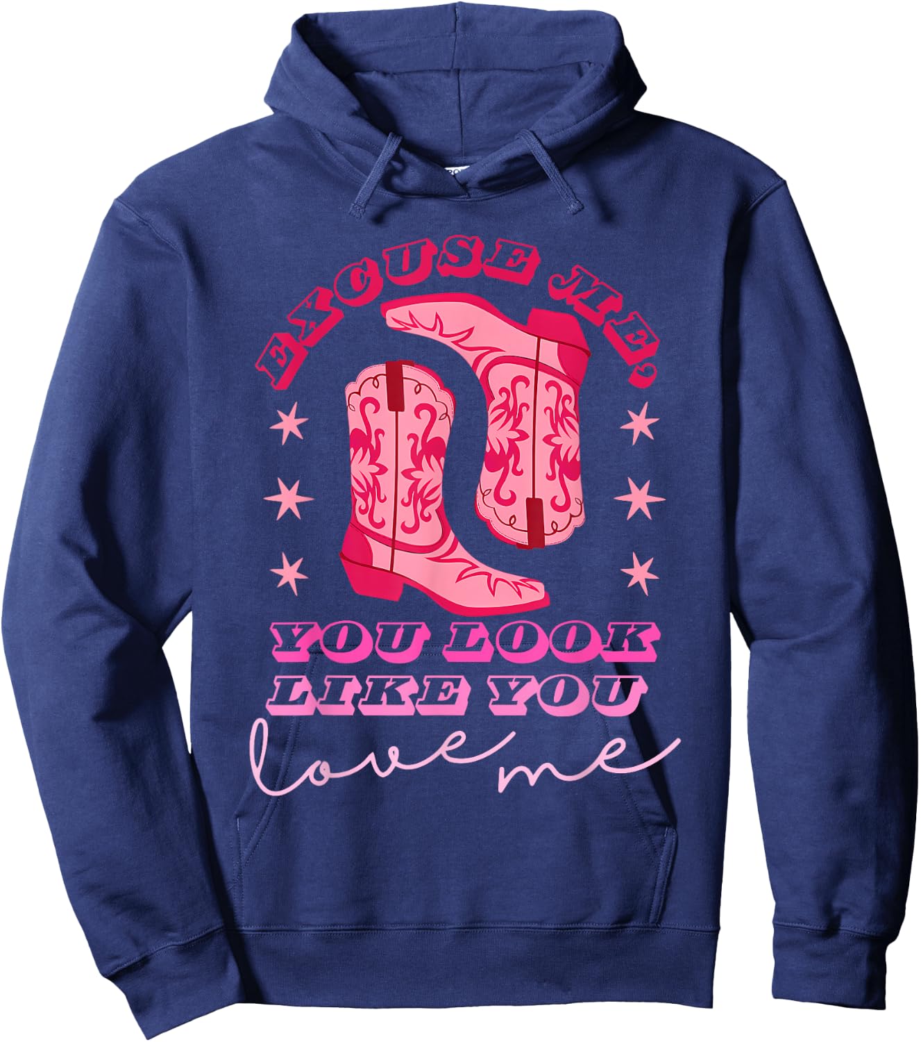 Excuse Me You Look Like You Love Me Apparel Hoodie - Hoodie | Navy