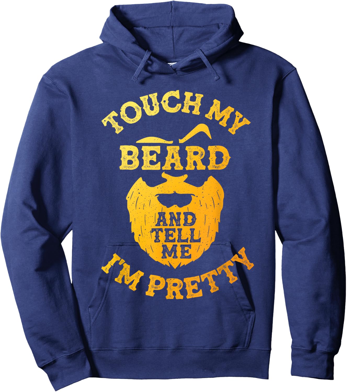 Funny Beard Design Dad Bearded Men Beard Lover Hoodie - Hoodie | Navy