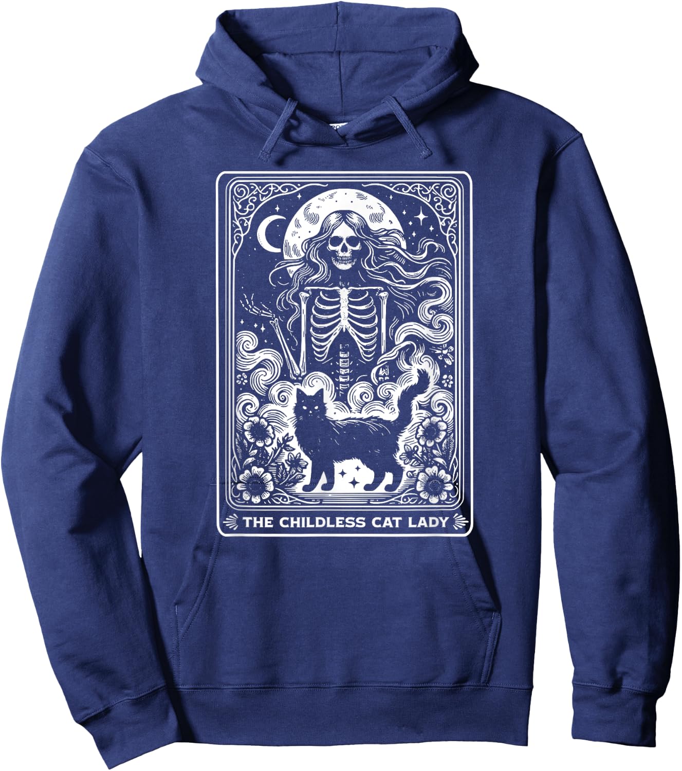 The Childless Cat Ladies Tarot Card Hoodie - Hoodie | Navy