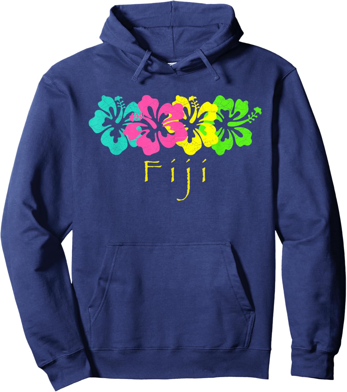 Fiji Tropical Beach /Fiji Travel Surf Hoodie - Hoodie | Navy