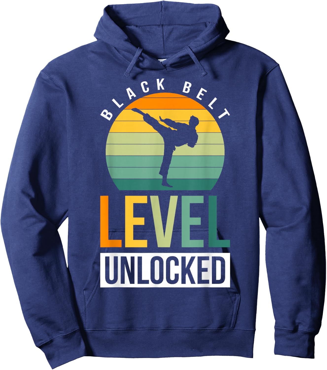 Black Belt Level Unlocked Hoodie - Hoodie | Navy