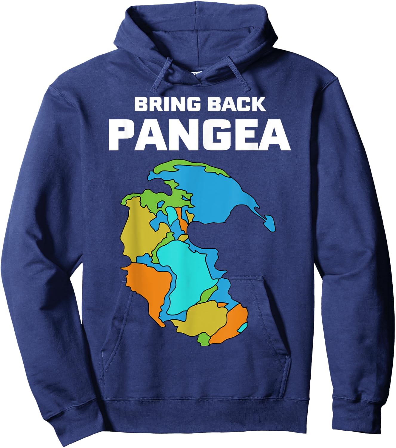 Bring Back Pangea Funny Hoodie - Hoodie | Navy