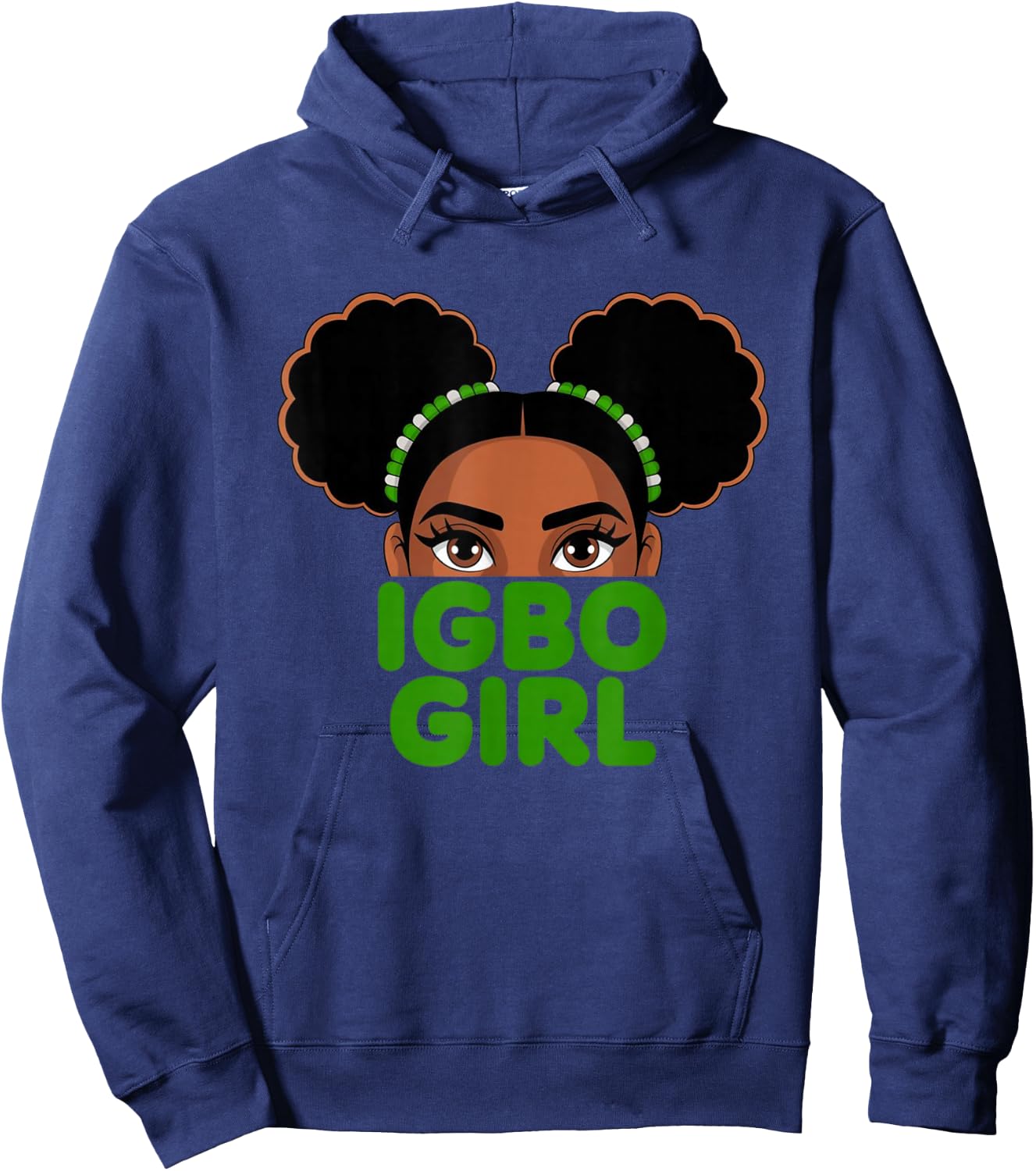Igbo Girl - Cute Nigerian Girl Of Nigeria Hoodie - Hoodie | Navy
