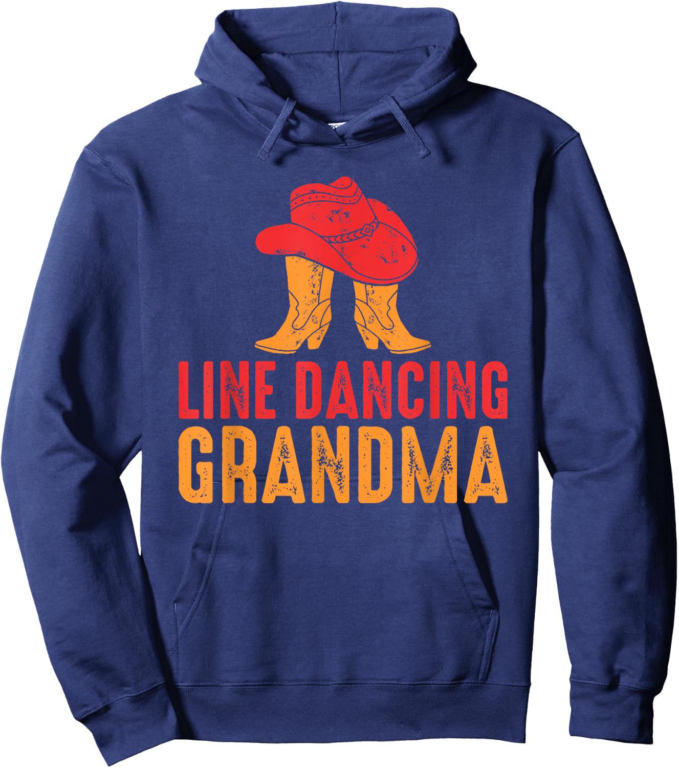 Line Dancing Grandma Hoodie - Hoodie | Navy
