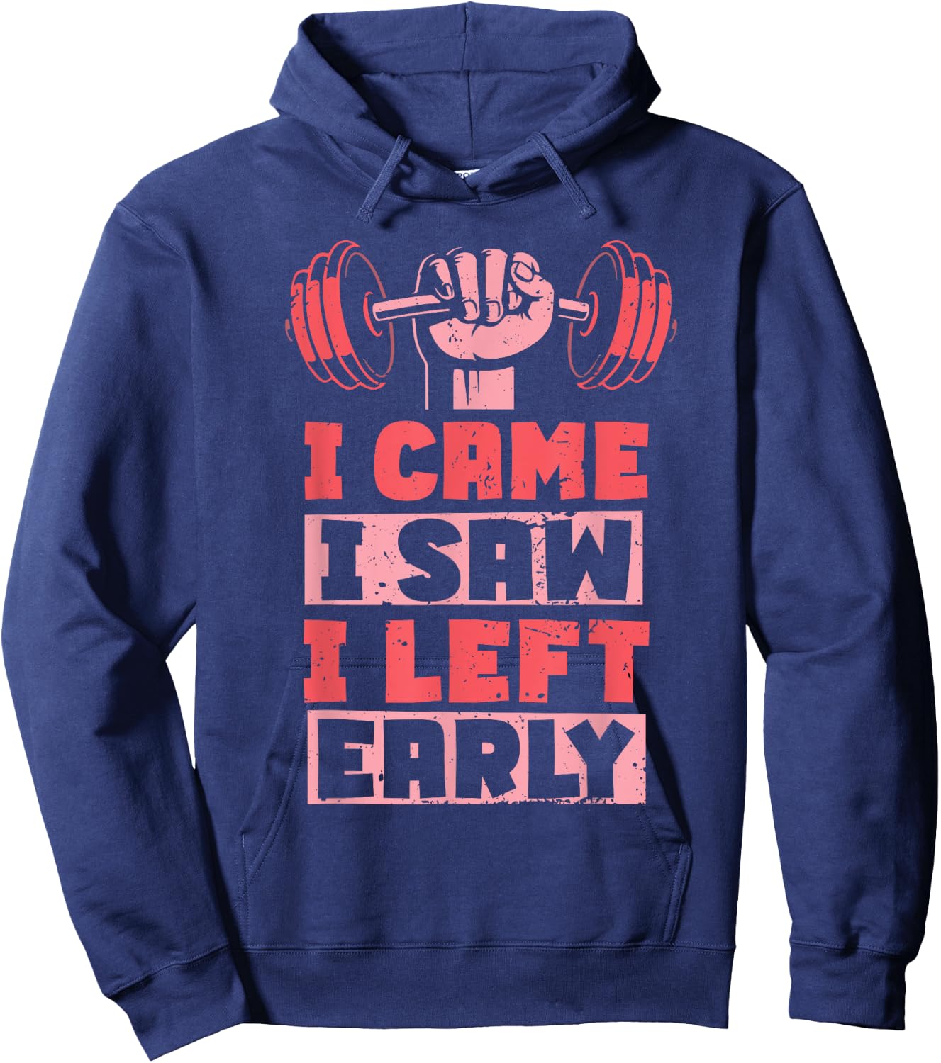 Weightlifting Funny Gym Workout Women Exercise Hoodie - Hoodie | Navy