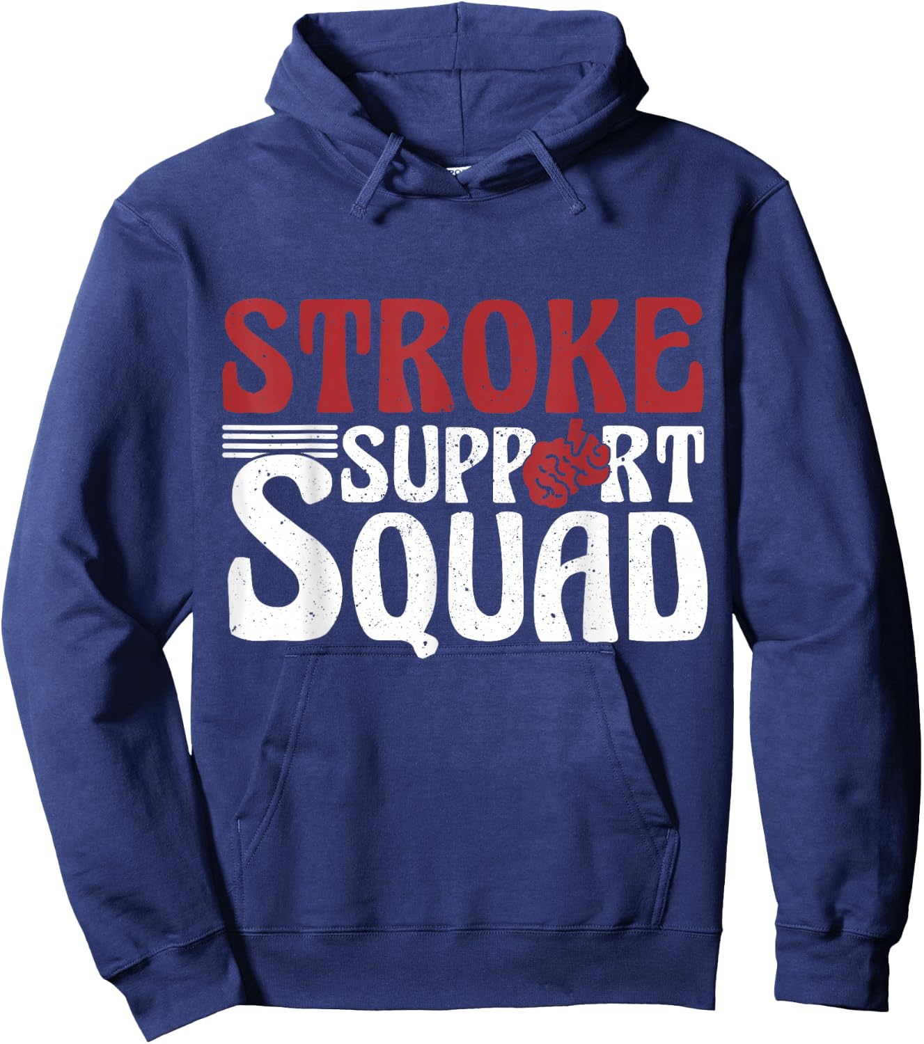 Stroke Support Squad, Stroke Awareness Team Hoodie - Hoodie | Navy