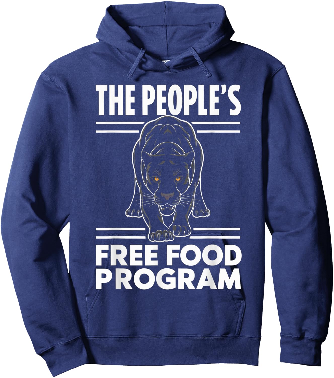 Powerful Panther The People's Free Food Program Hoodie - Hoodie | Navy