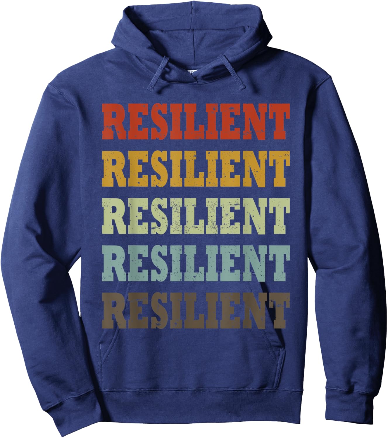 Resilient Retro Vintage Hoodie - Hoodie | Navy