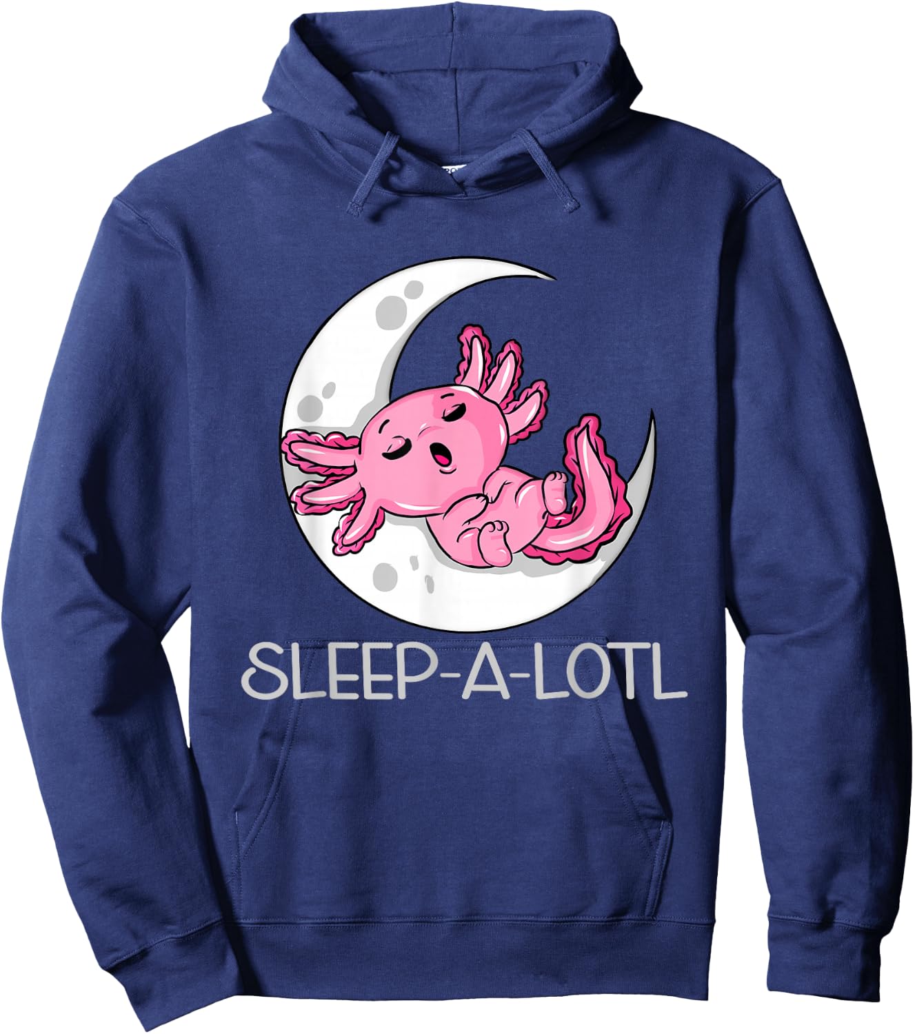 Sleep-A-LOTL Sleeping Axolotl Pyjamas Hoodie - Hoodie | Navy