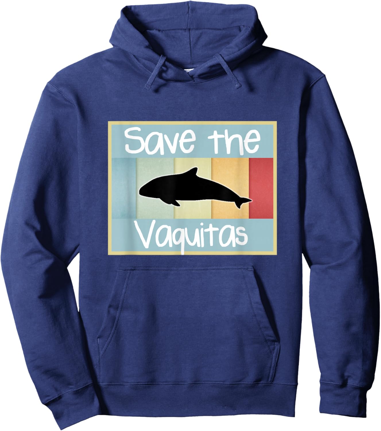 Save the Vaquitas shirt vintage kids style Hoodie - Hoodie | Navy