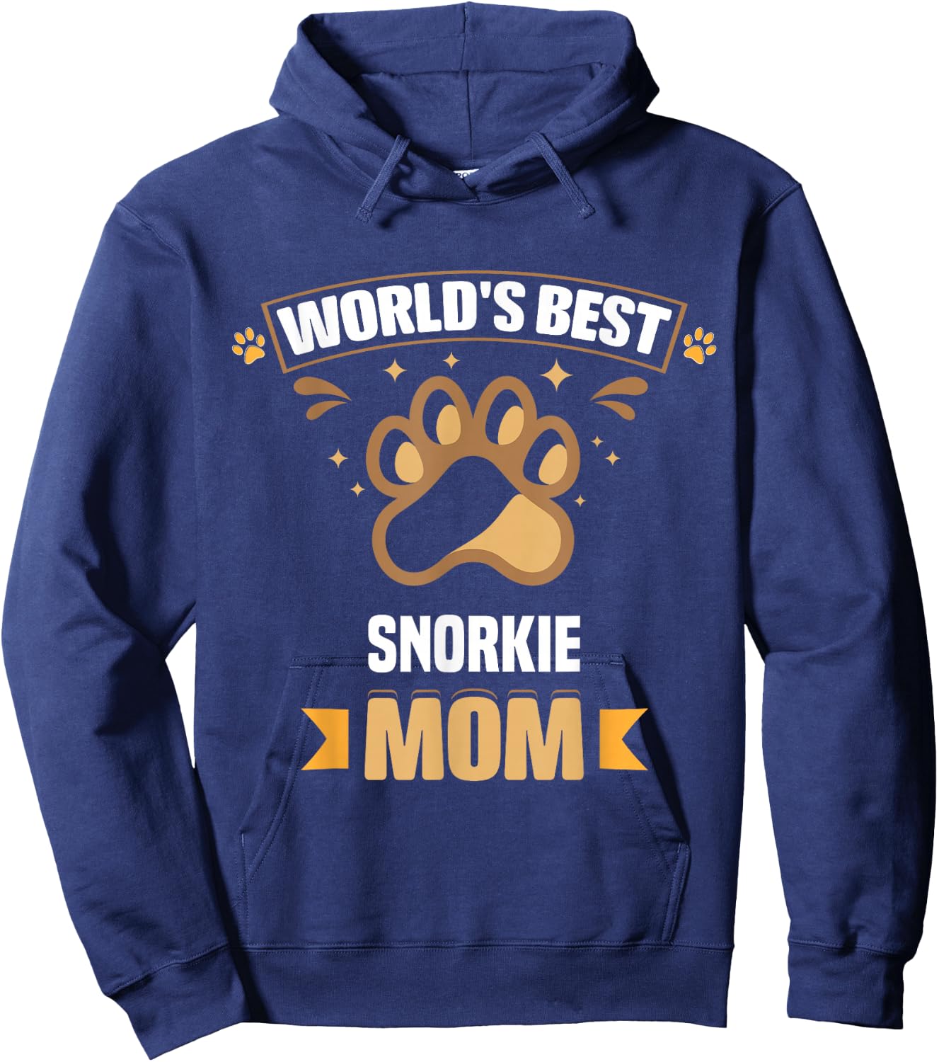 World's Best Snorkie Mom Mixed Breed Dog Owner Hoodie - Hoodie | Navy