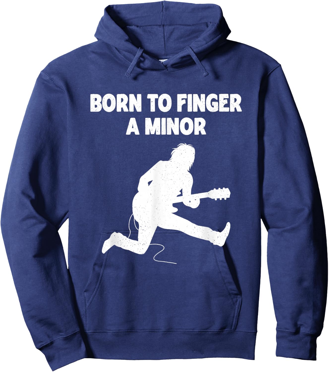 Born To Finger A Minor Guitar Hoodie - Hoodie | Navy