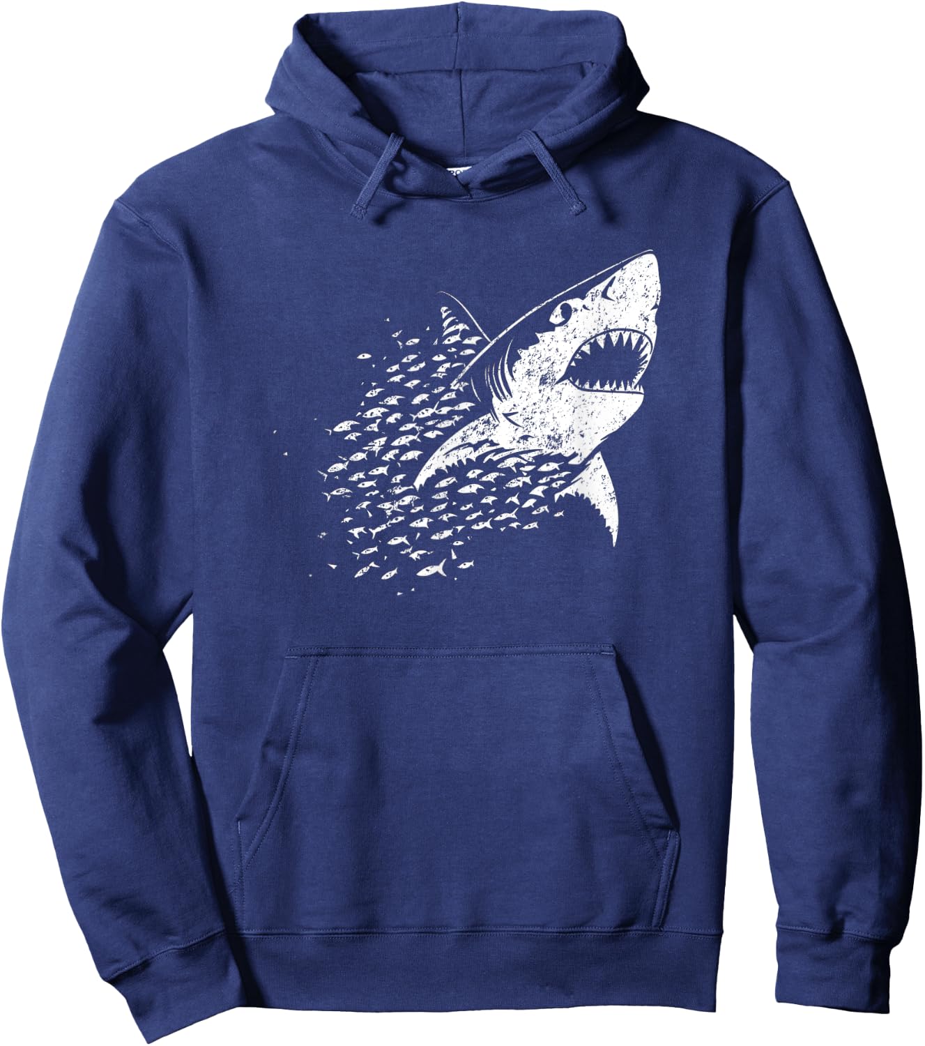 White Shark Lover Marine Biology Animal Science Hoodie - Hoodie | Navy