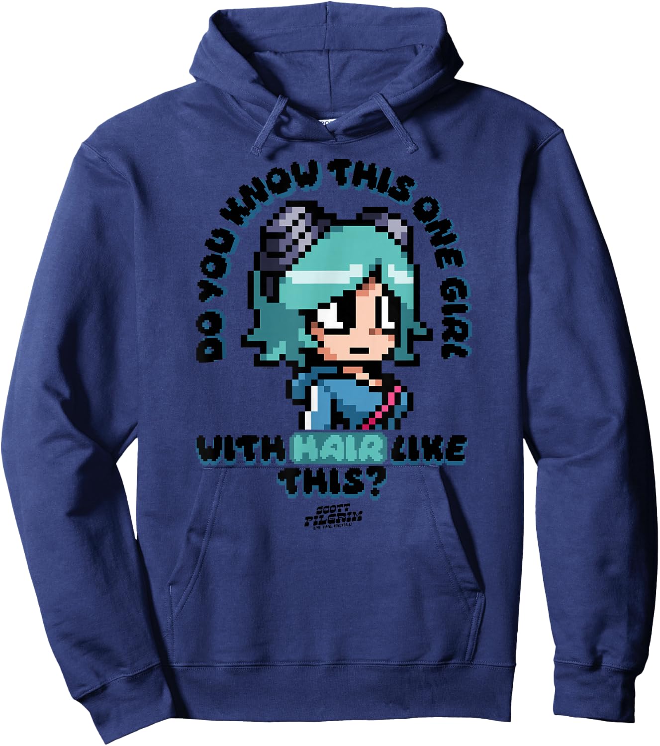 Scott Pilgrim Vs. The World Ramona Flowers Hoodie - Hoodie | Navy