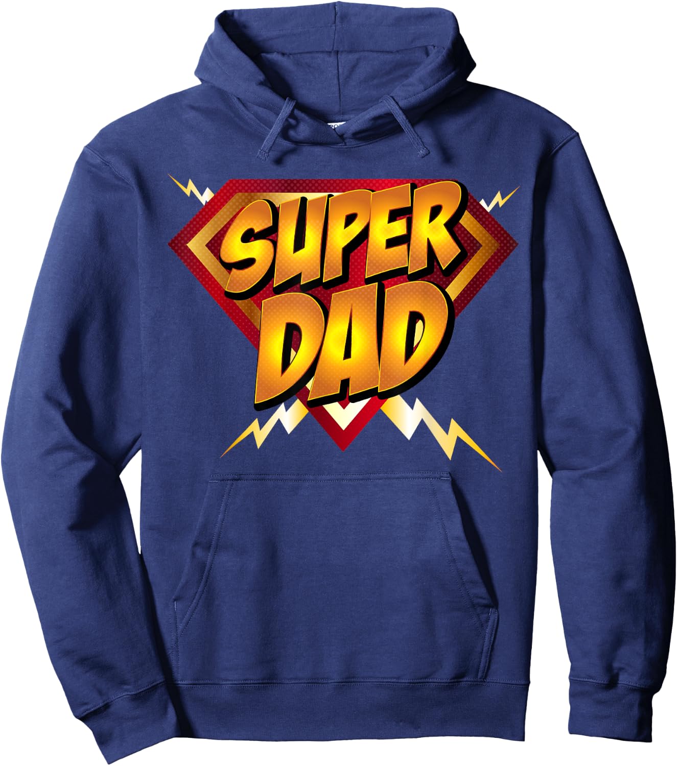 Super Dad Superhero Superdad Father's Day Hoodie - Hoodie | Navy