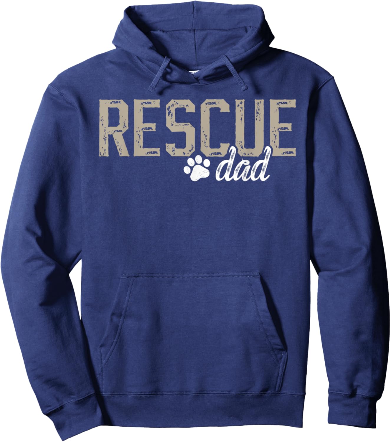 Rescue Dad Rescue Father Animal Rescue Dad Hoodie - Hoodie | Navy