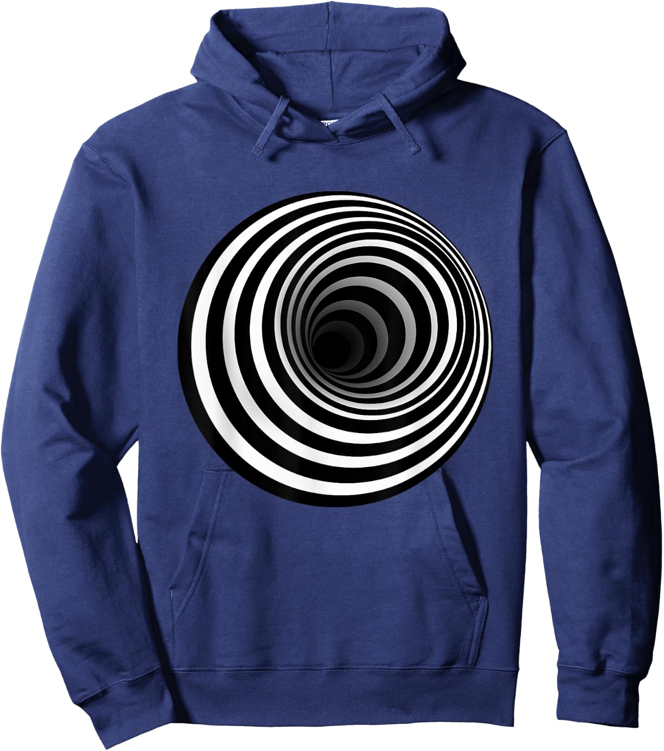 Black Hole, Optical Illusion Hoodie - Hoodie | Navy