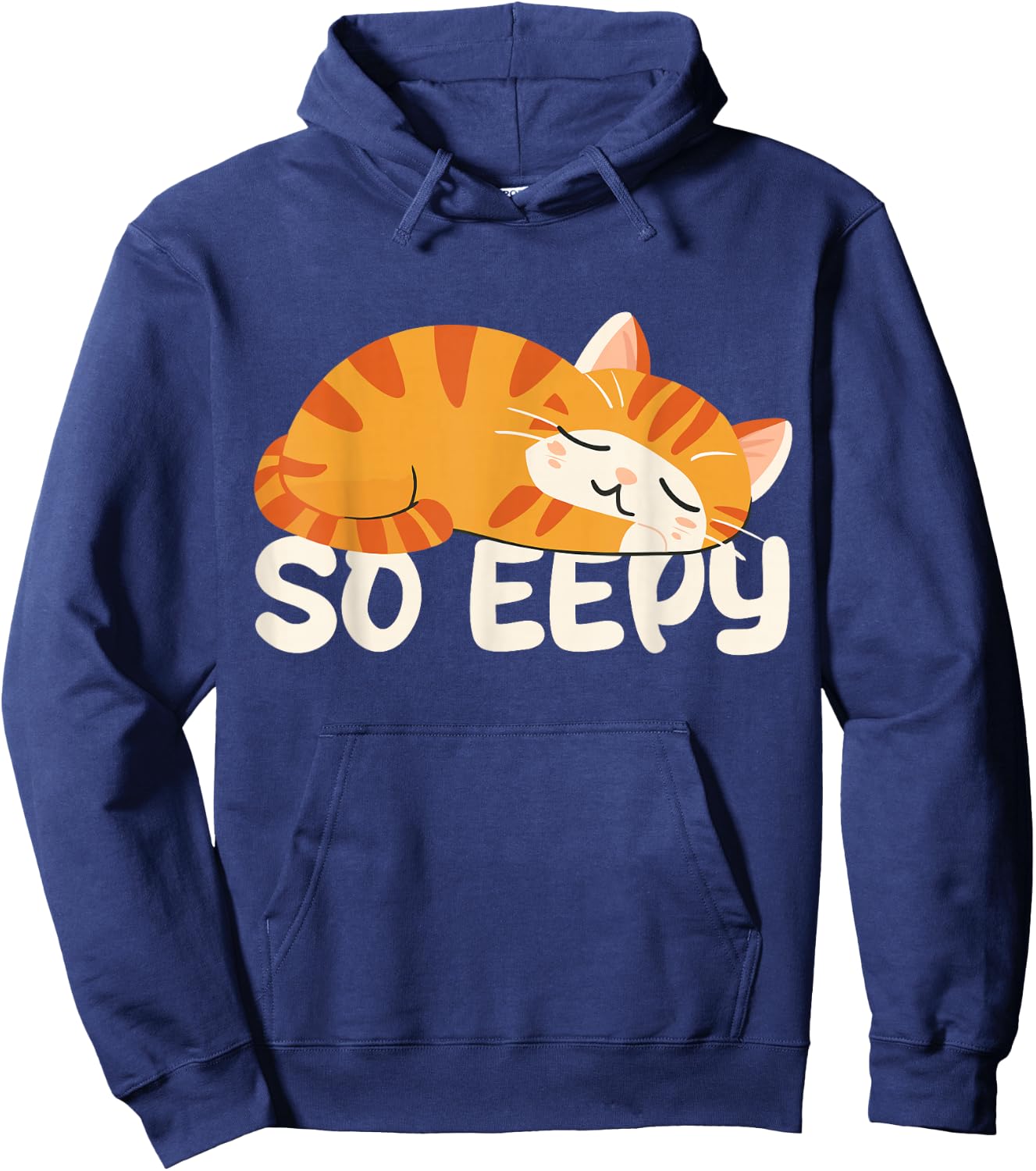 So Eepy Cat Sleepy Funny Cat Meme Kitten Hoodie - Hoodie | Navy