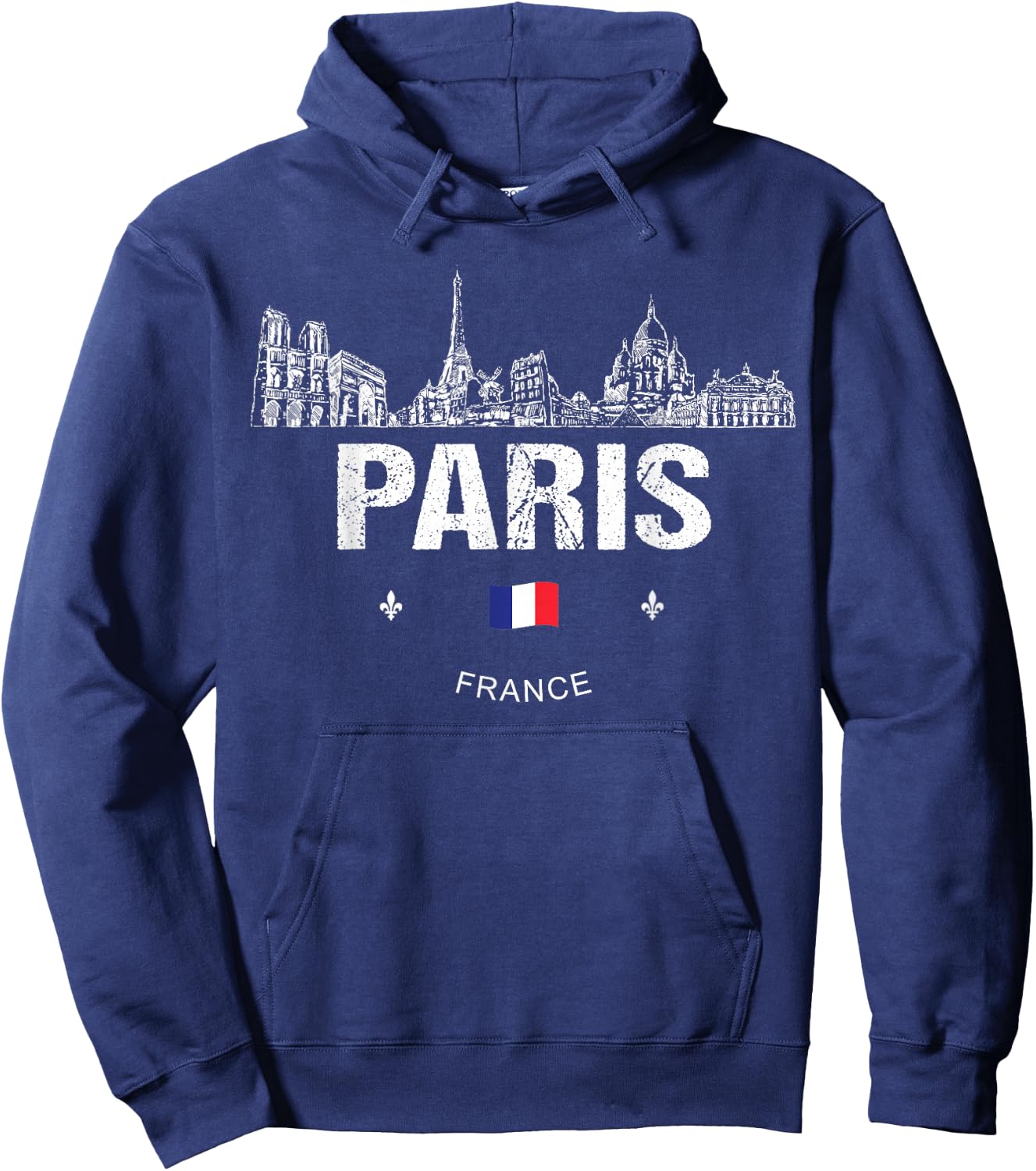 Paris Souvenir Travel Hoodie - Hoodie | Navy