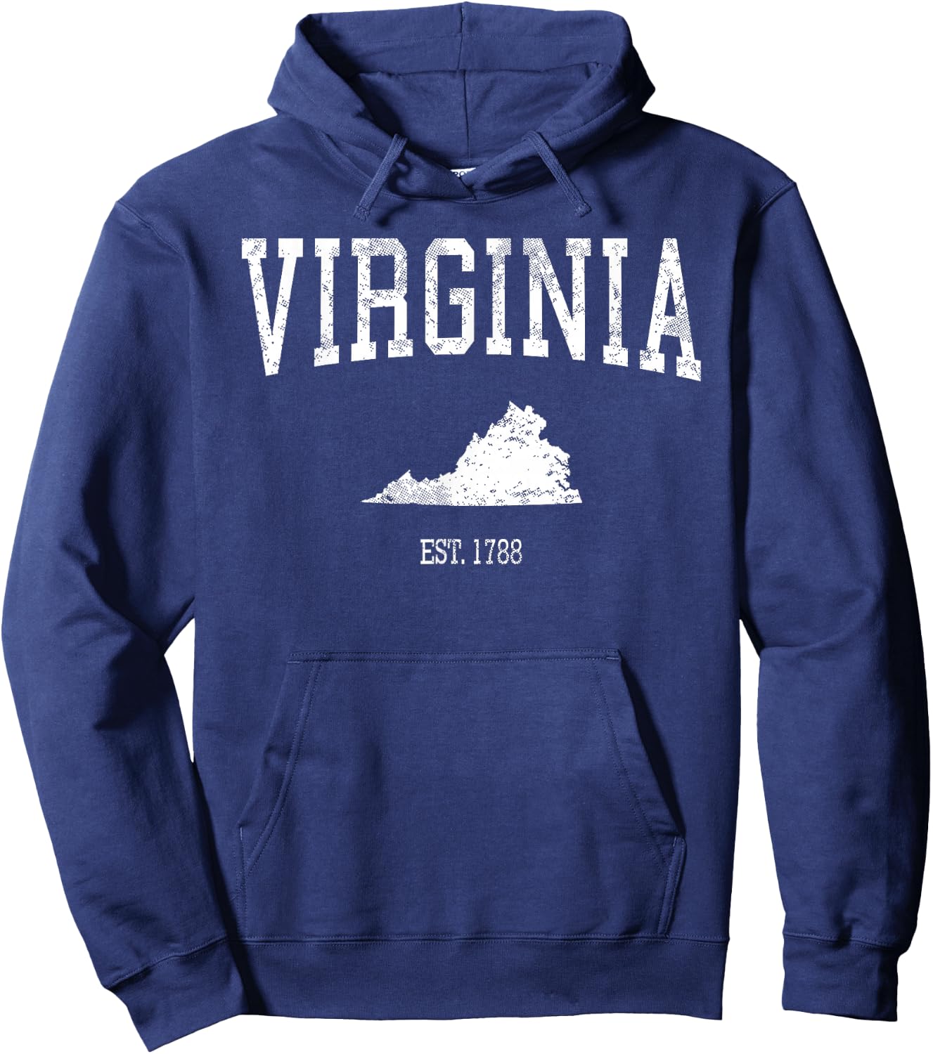 Virginia Vintage Sports Design VA Hoodie - Hoodie | Navy