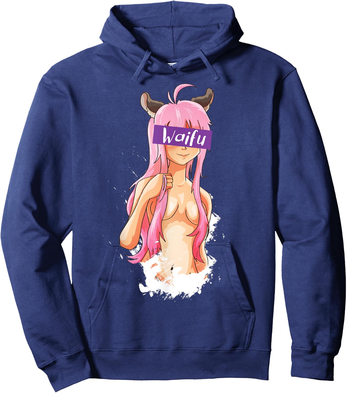 Waifu Anime Girl Manga Comic Hoodie - Hoodie | Navy
