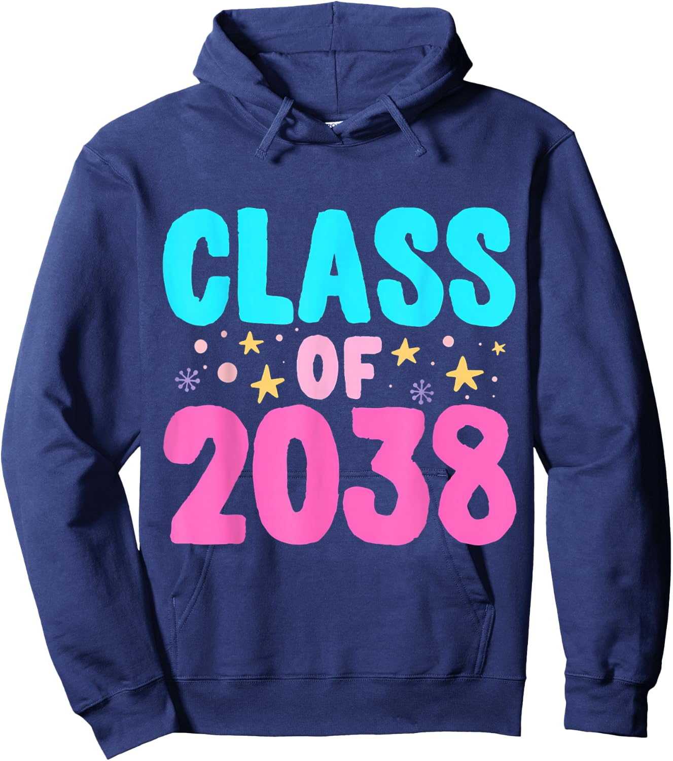 Class of 2038 Graduate Grow With Me Hoodie - Hoodie | Navy