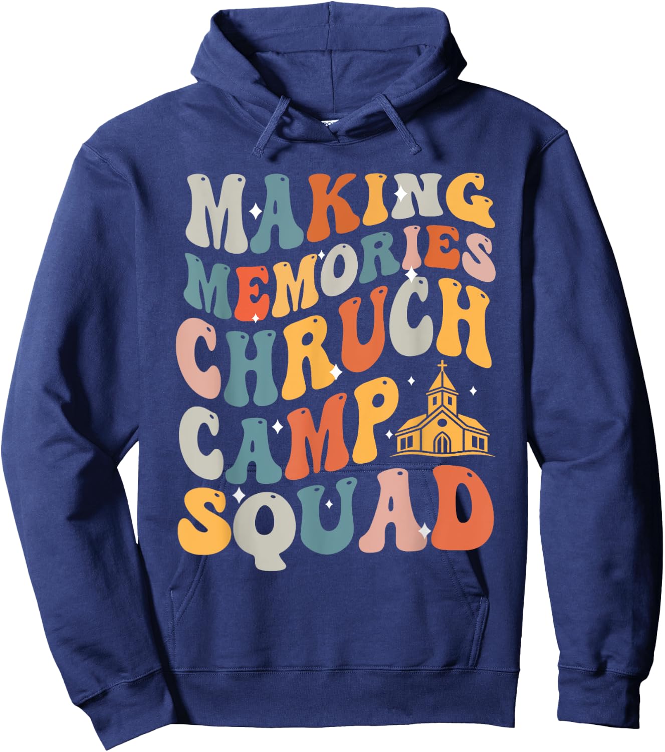 Making memories Church camp squad Hoodie - Hoodie | Navy