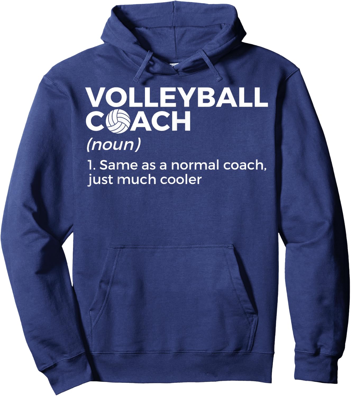 Funny Volleyball Coach Definition Hoodie - Hoodie | Navy