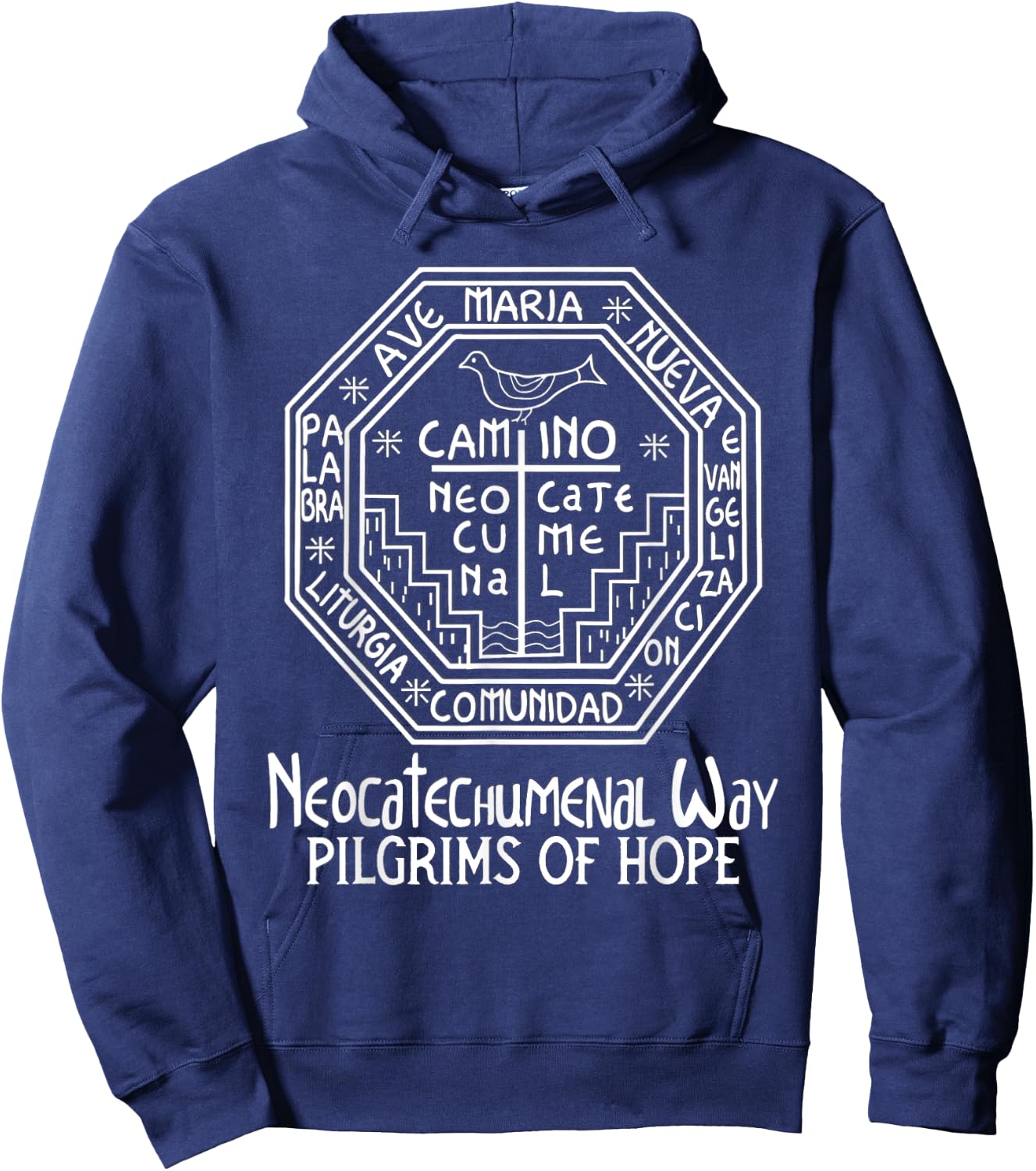 Neocatechumenal Way NCW Modern Catholic Hoodie - Hoodie | Navy