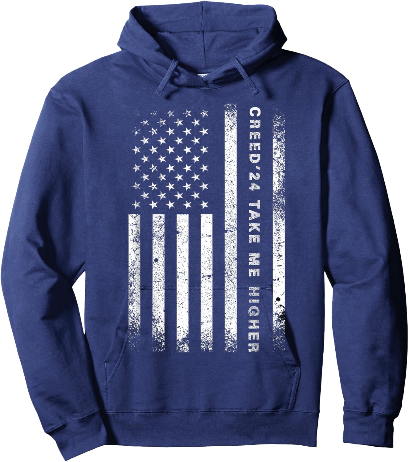 Creed '24 Take Me Higher Women Men Support 2024 Hoodie - Hoodie | Navy