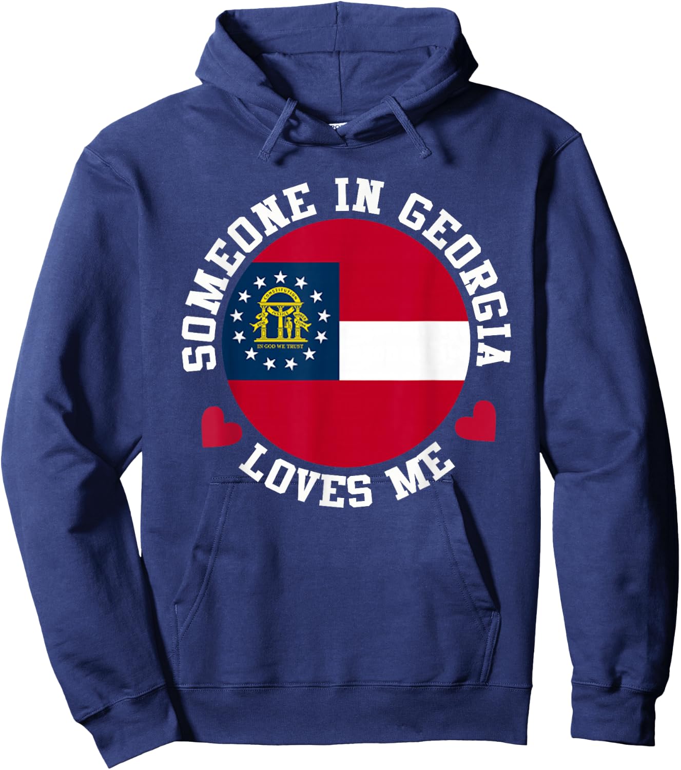 Someone In Georgia Loves Me Peach State Hoodie - Hoodie | Navy