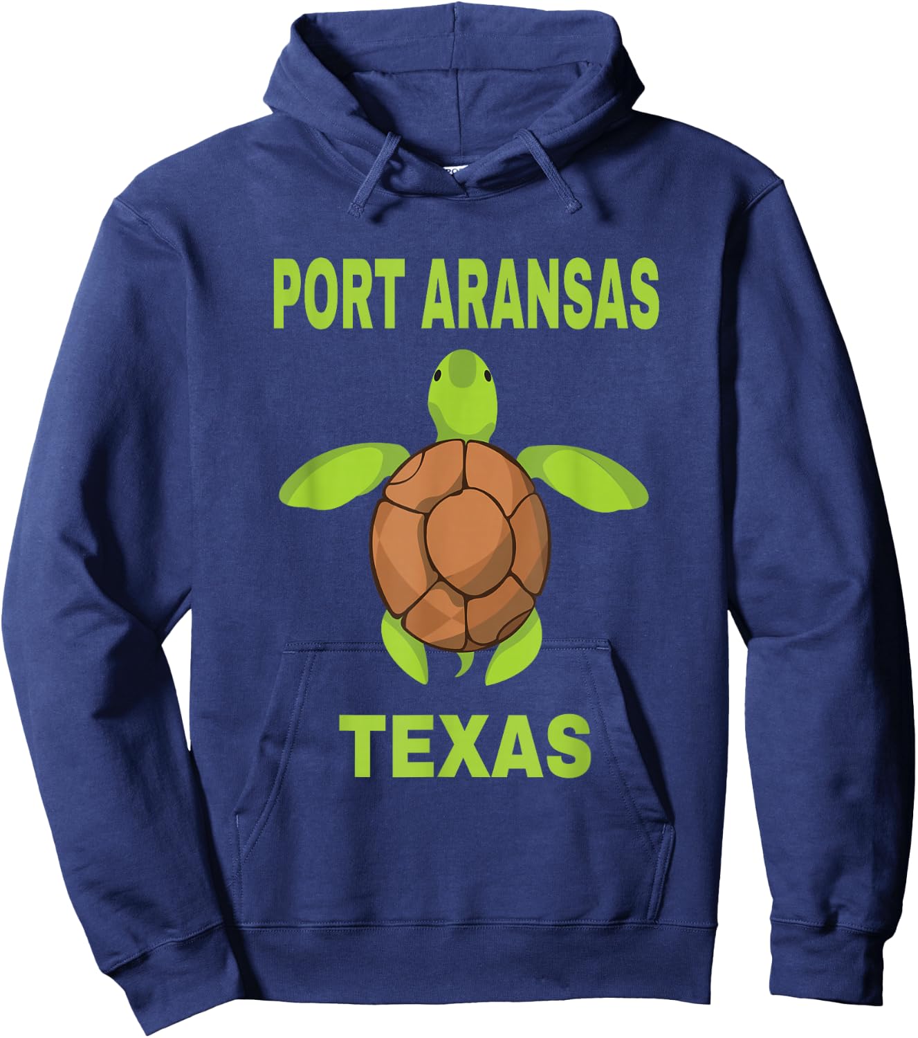 Port Aransas Family Vacation Texas Sea Turtle Hoodie - Hoodie | Navy