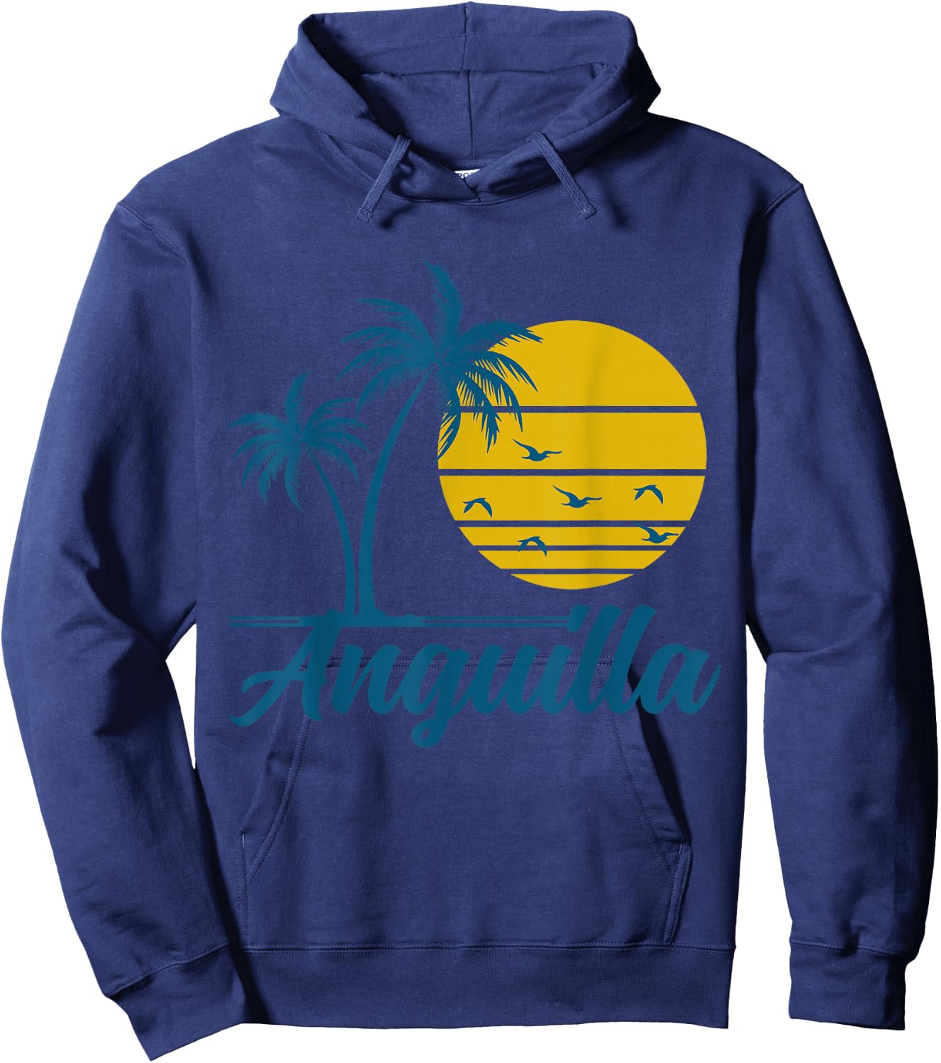 Anguilla Island Caribbean Souvenir Hoodie - Hoodie | Navy