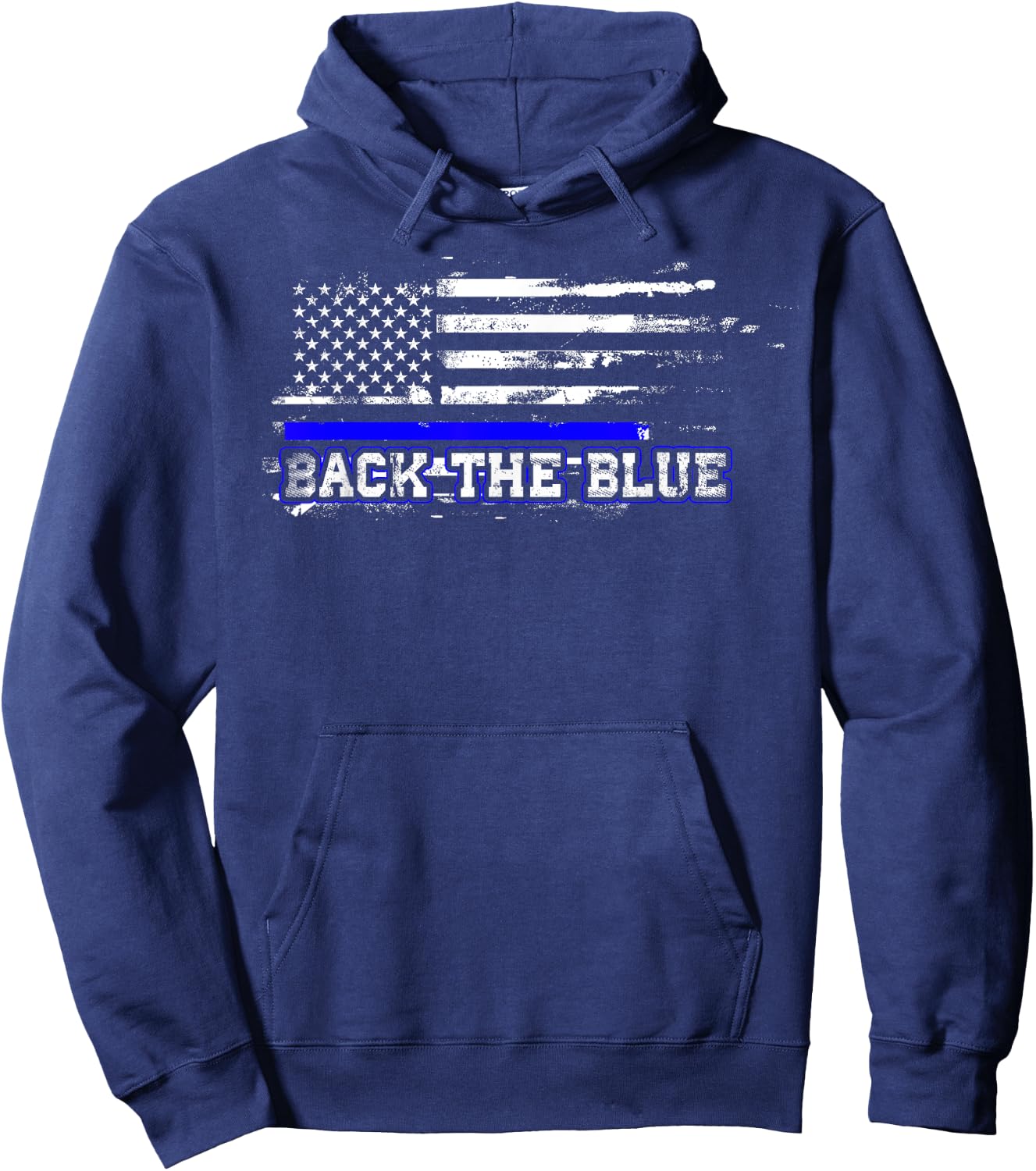 Back The Blue T Shirt - Police T Shirt Hoodie - Hoodie | Navy
