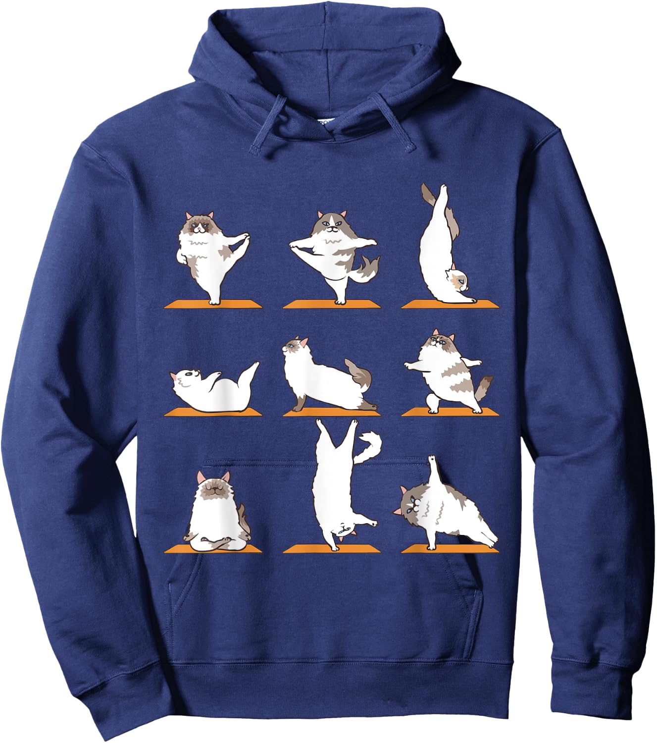 Ragdoll Cat Yoga Hoodie - Hoodie | Navy