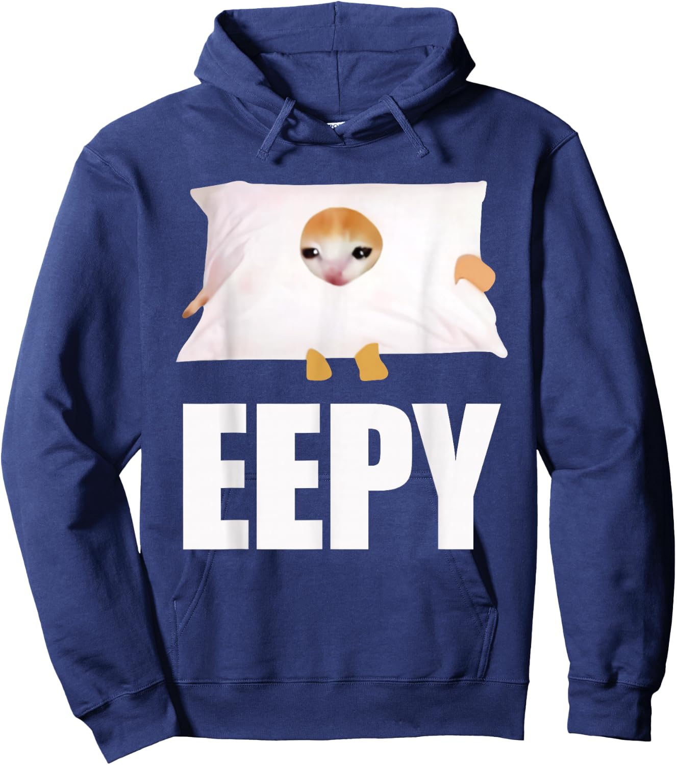 Eepy Funny Cat Meme Eepy Cat Saying Women Hoodie - Hoodie | Navy