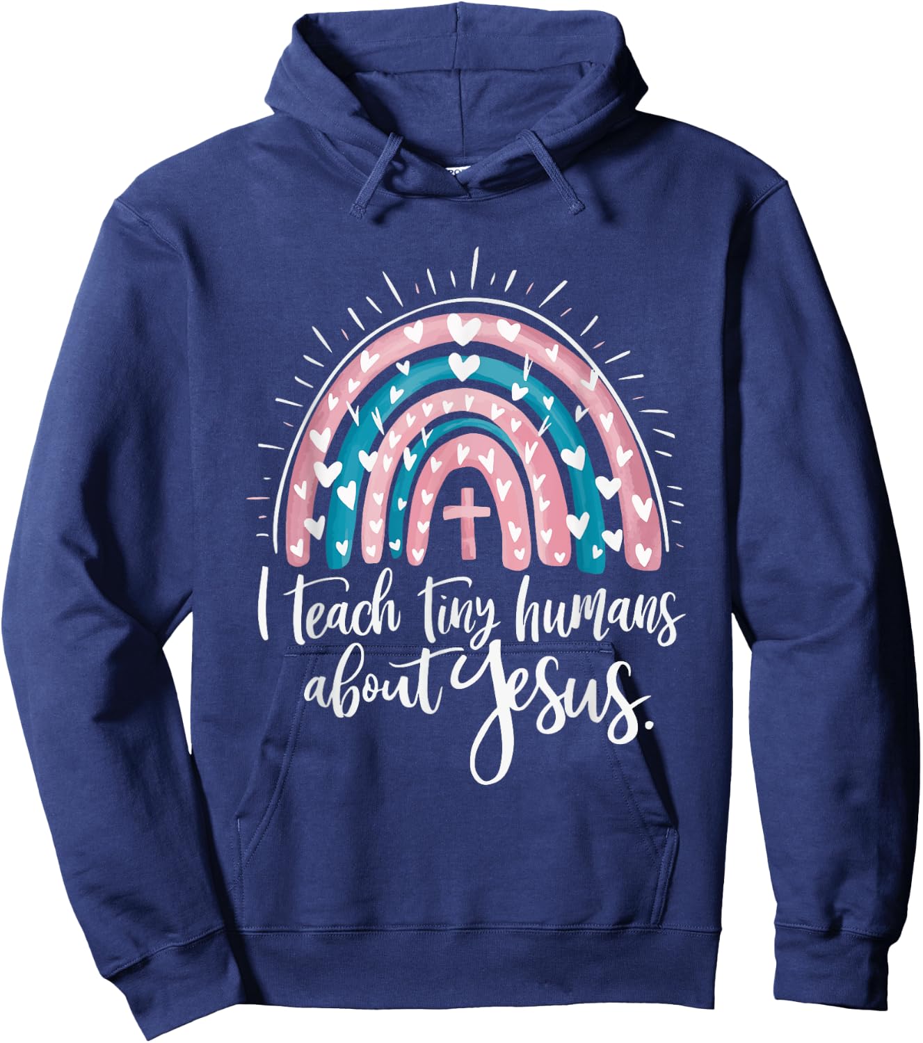 I Teach Tiny Humans About Jesus Hoodie - Hoodie | Navy