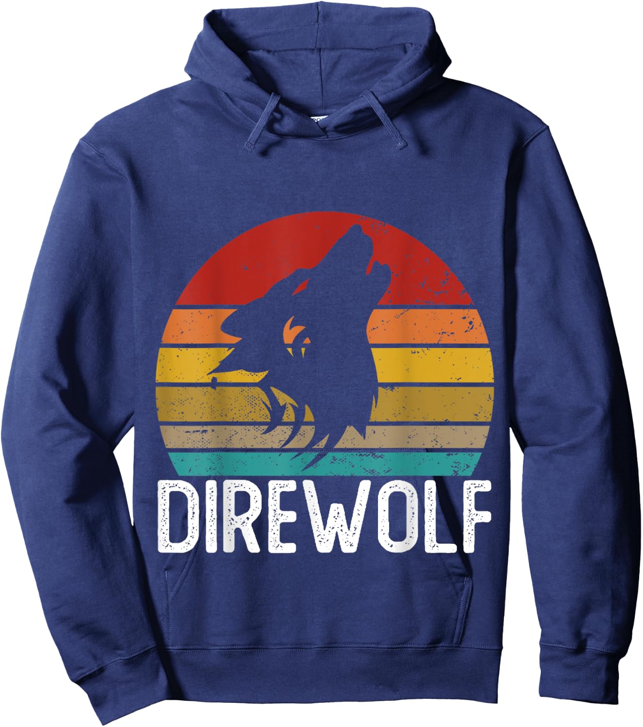 Retro Direwolf Shirt Cute Funny Direwolves Hoodie - Hoodie | Navy