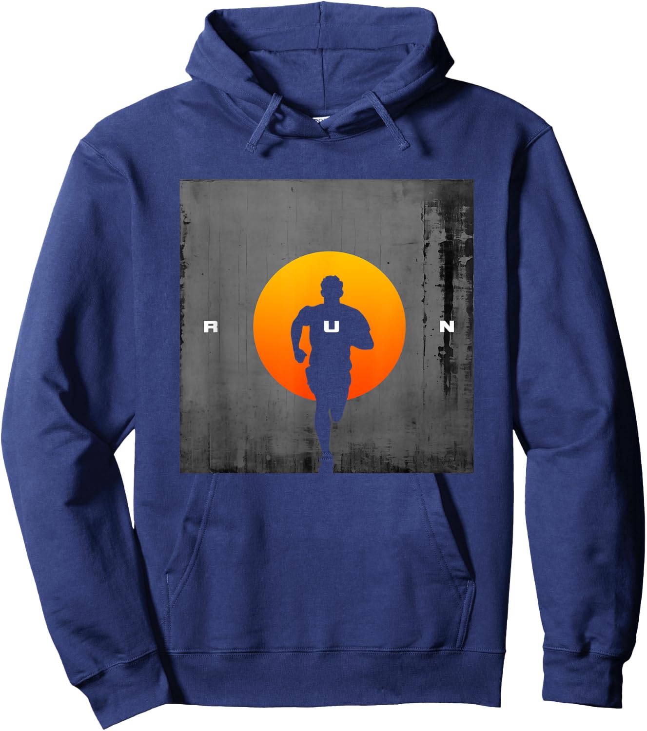 BASBO Run Runner Running , Small, Black Hoodie - Hoodie | Navy